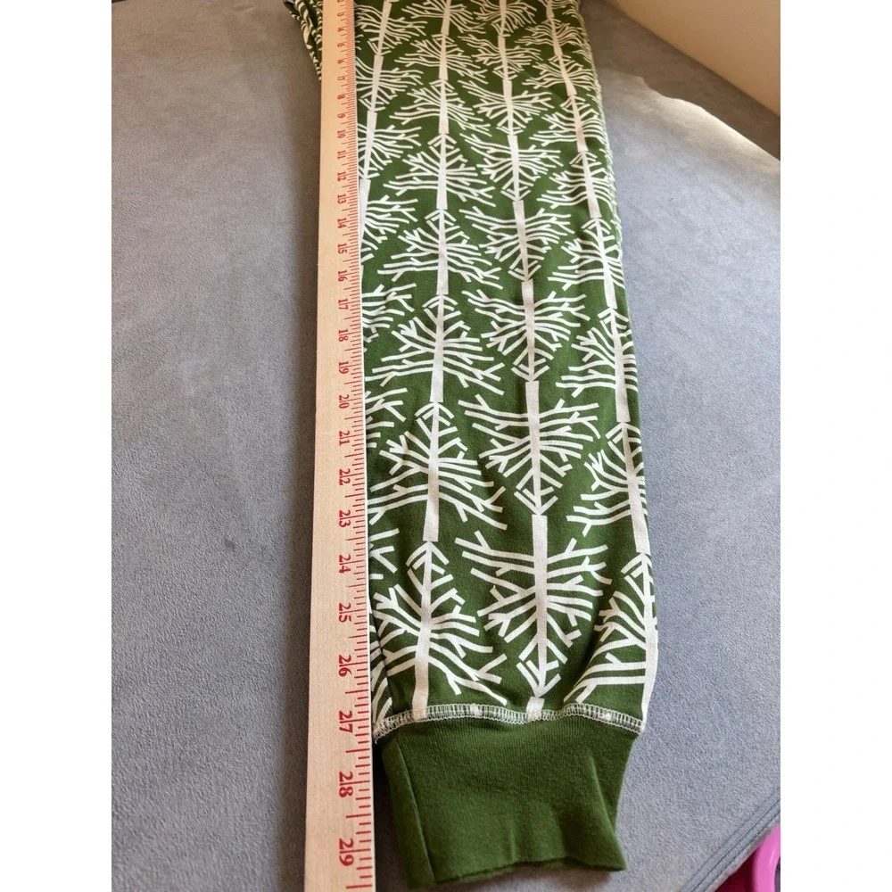 Pact Women Birch Tree Print Pajama Pants Sz L Jogger Organic Cotton Cozy Holiday